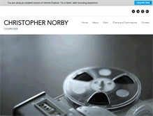 Tablet Screenshot of christophernorby.com